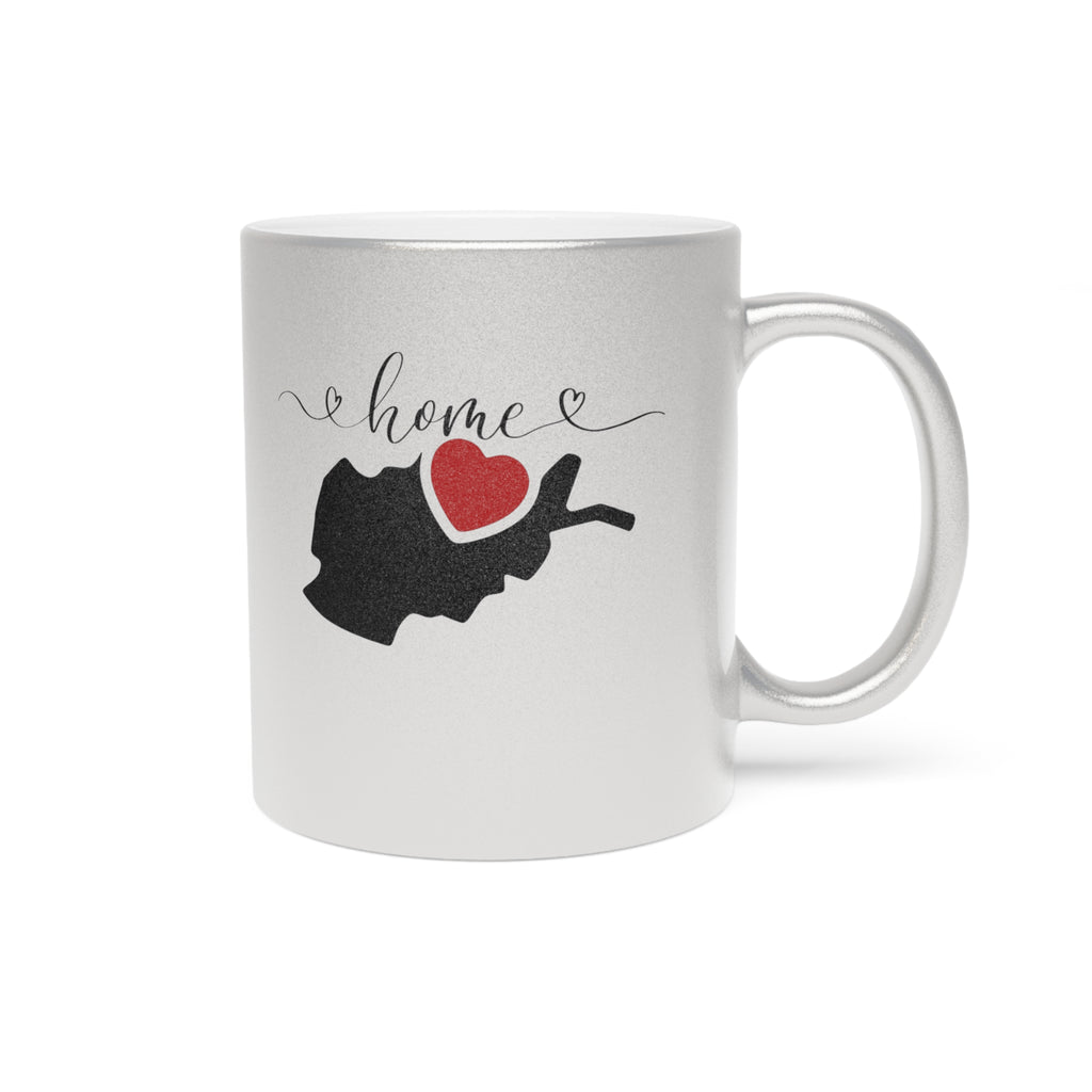 Metallic Mug — YOUR MORNING COFFEE, THEIR TOMORROW'S LIGHT