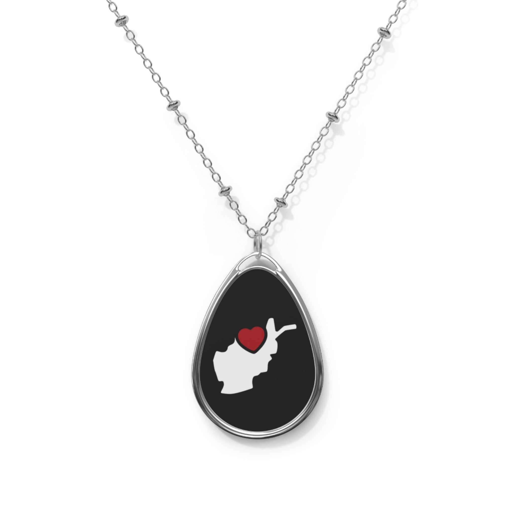Oval Necklace (Design 2) — BEAYTY THAT HELPS A YOUNG LIFE BLOOM