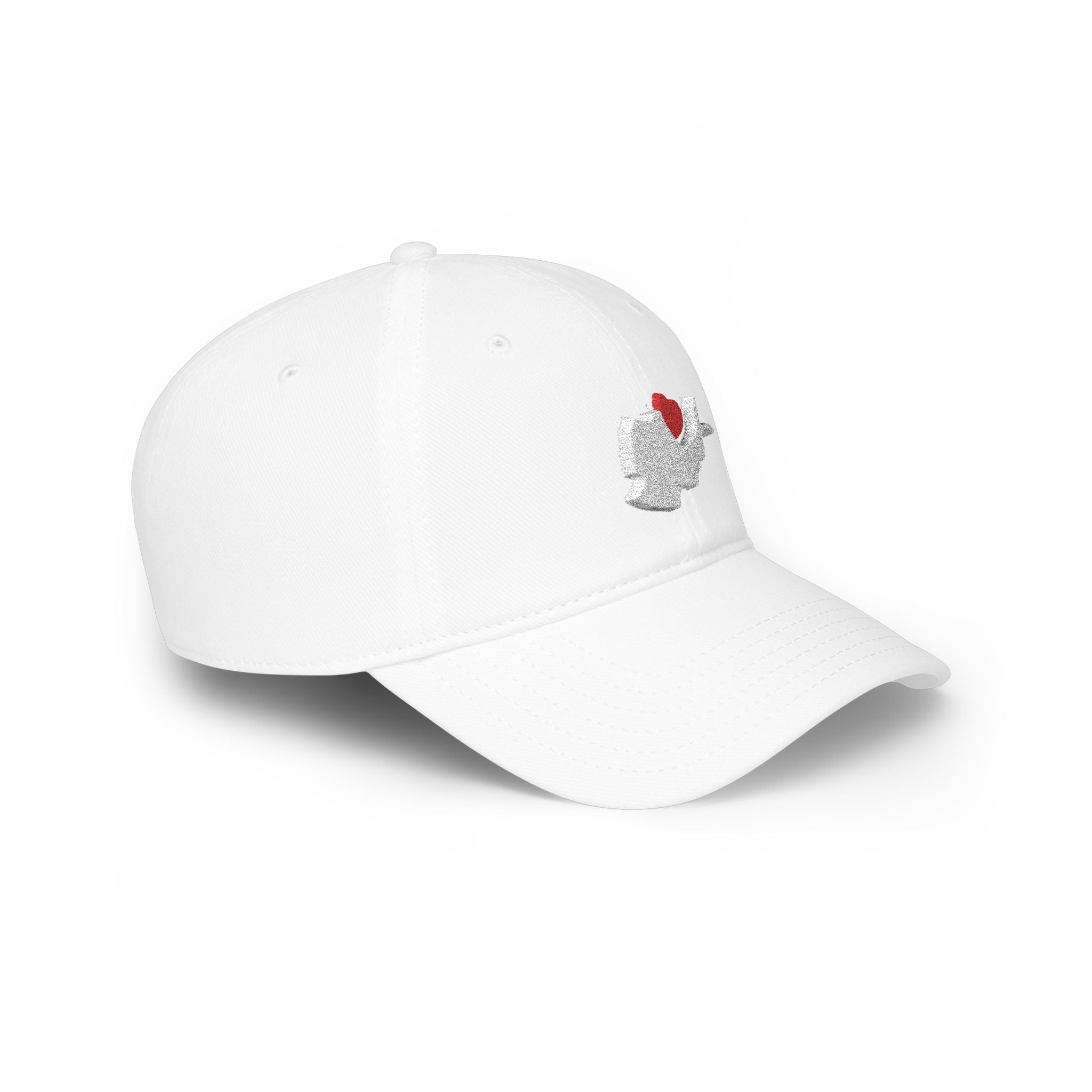 Cap with Glitter Map & Shield Patch - STYLE WITH PURPOSE, IMPACT WITH HEART