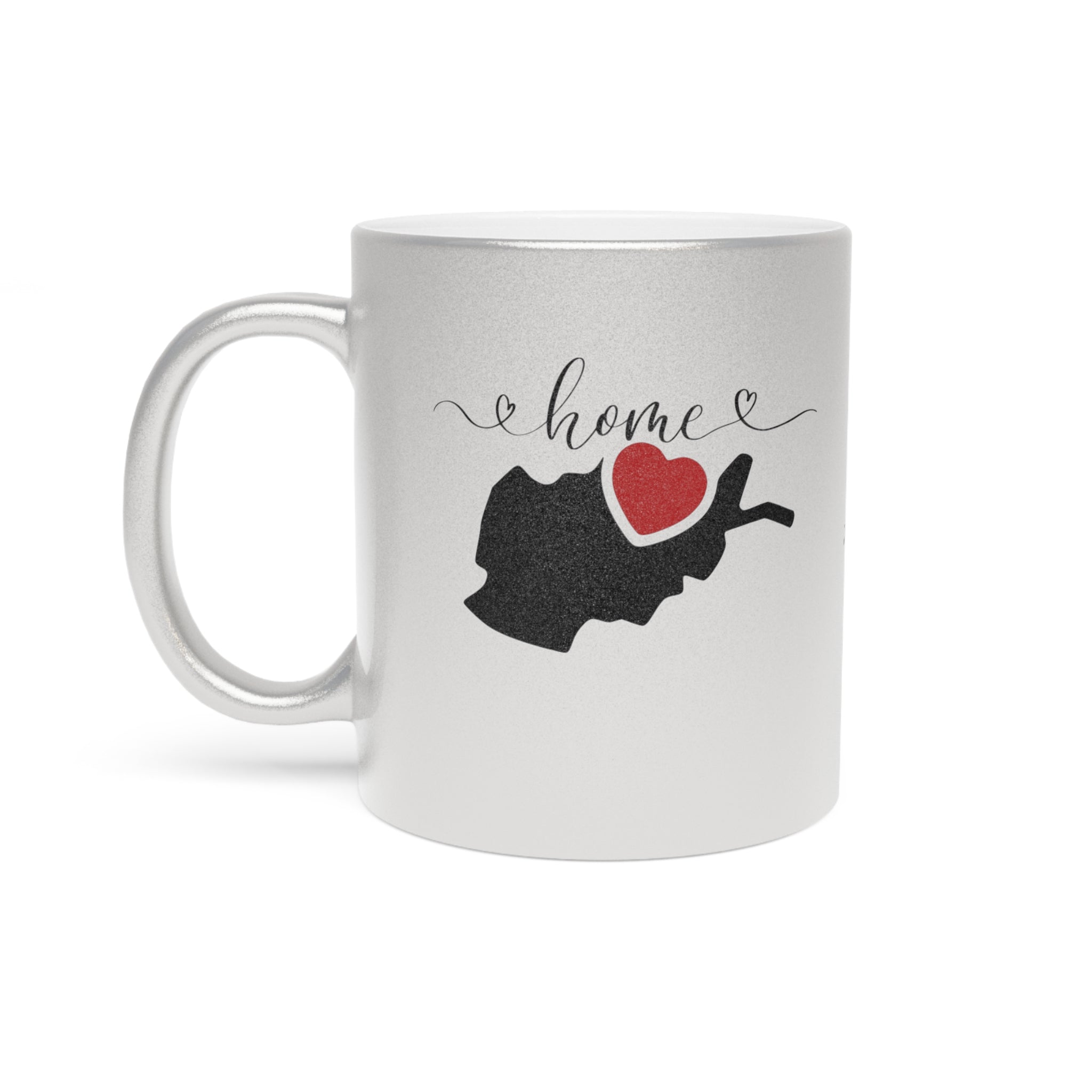 Metallic Mug — YOUR MORNING COFFEE, THEIR TOMORROW'S LIGHT