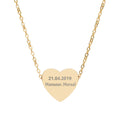 Engravable Heart Necklace (Personalizable)— KINDNESS YOU WEAR, CHANGE THEY FEEL